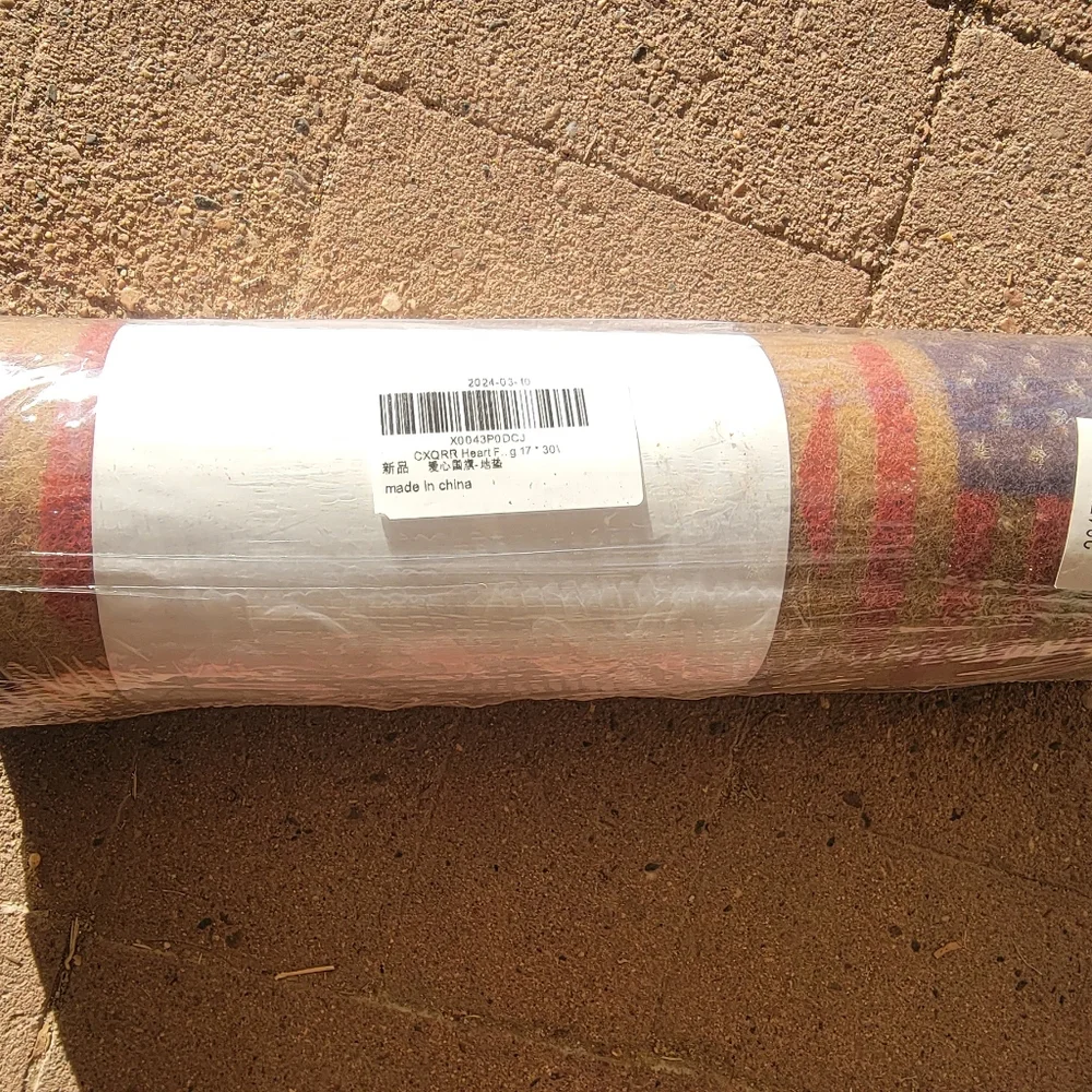 NWT patriotic USA flag hearts door mat floor mat welcome mat American flag